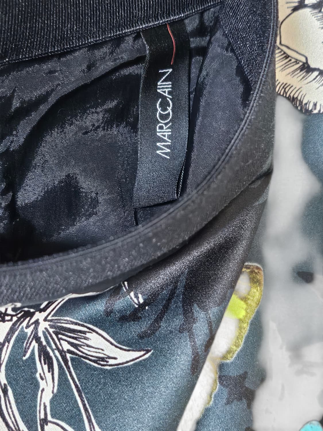 ✨마크케인 Marc Cain 플라워 나비 미디 스커트 55 | 밴딩 슬림 상품이미지5