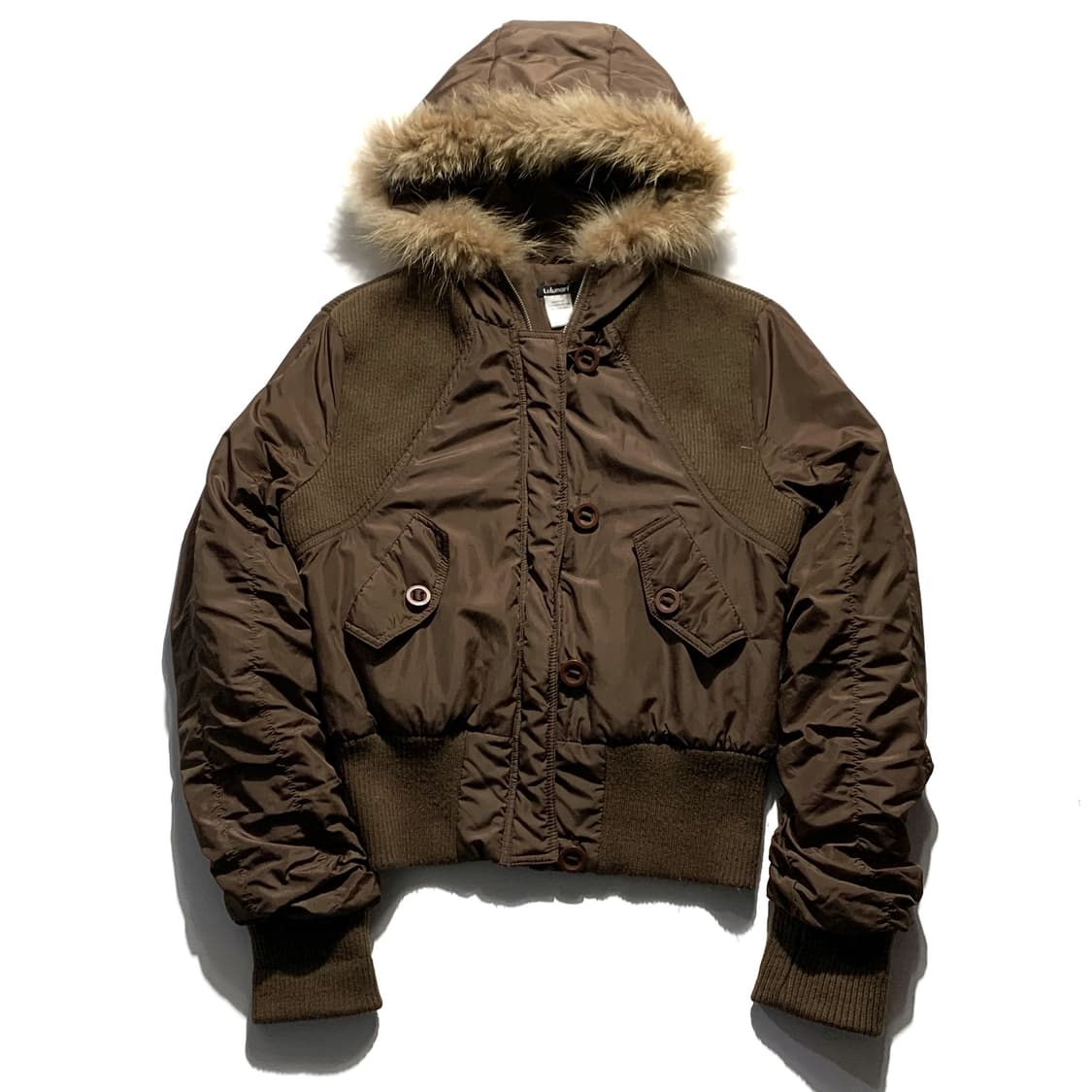 빈티지 브라운 퍼 숏 점퍼   상품이미지1