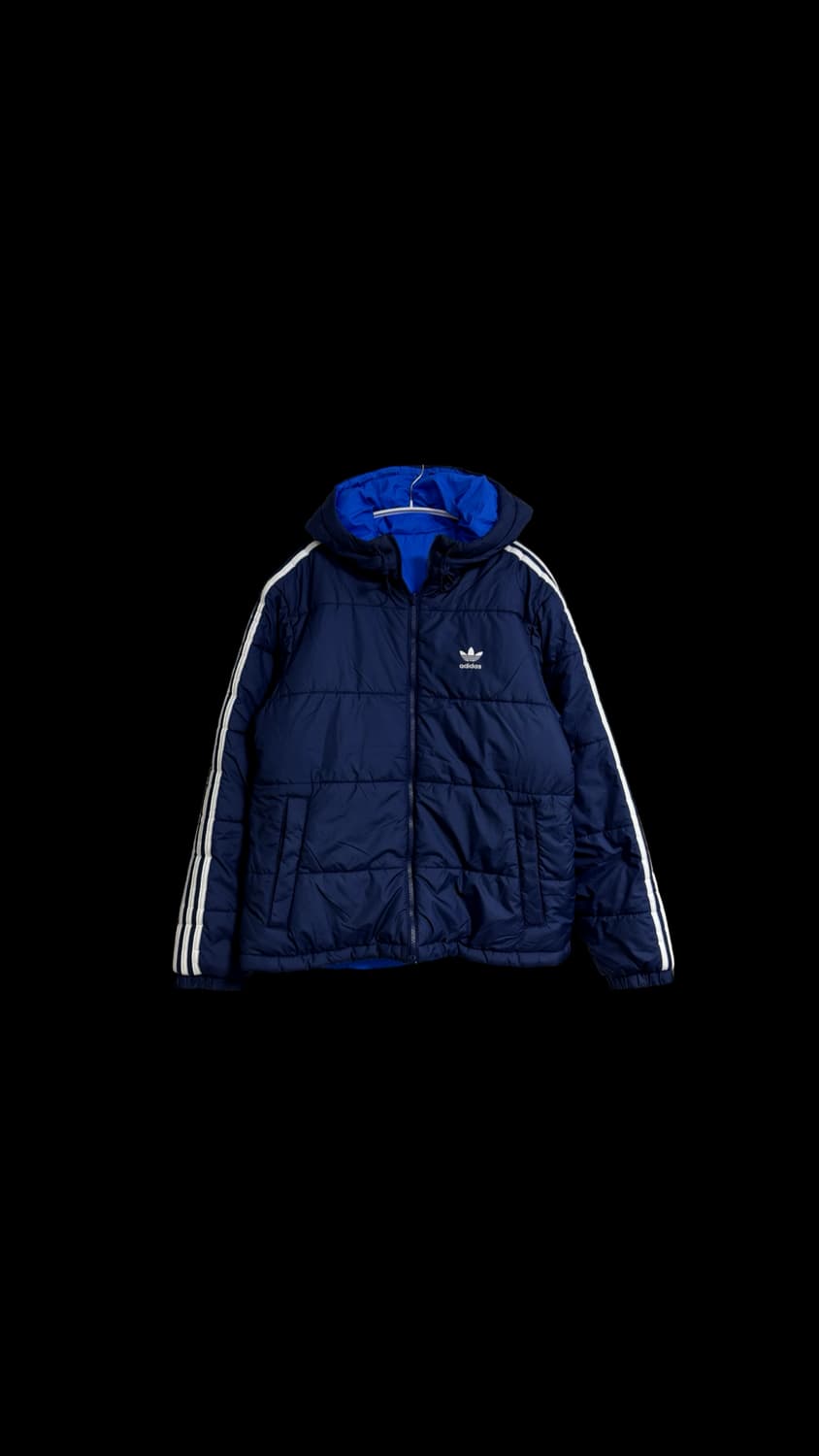 아디다스 리버시블 네이비 후드 패딩 상품이미지1