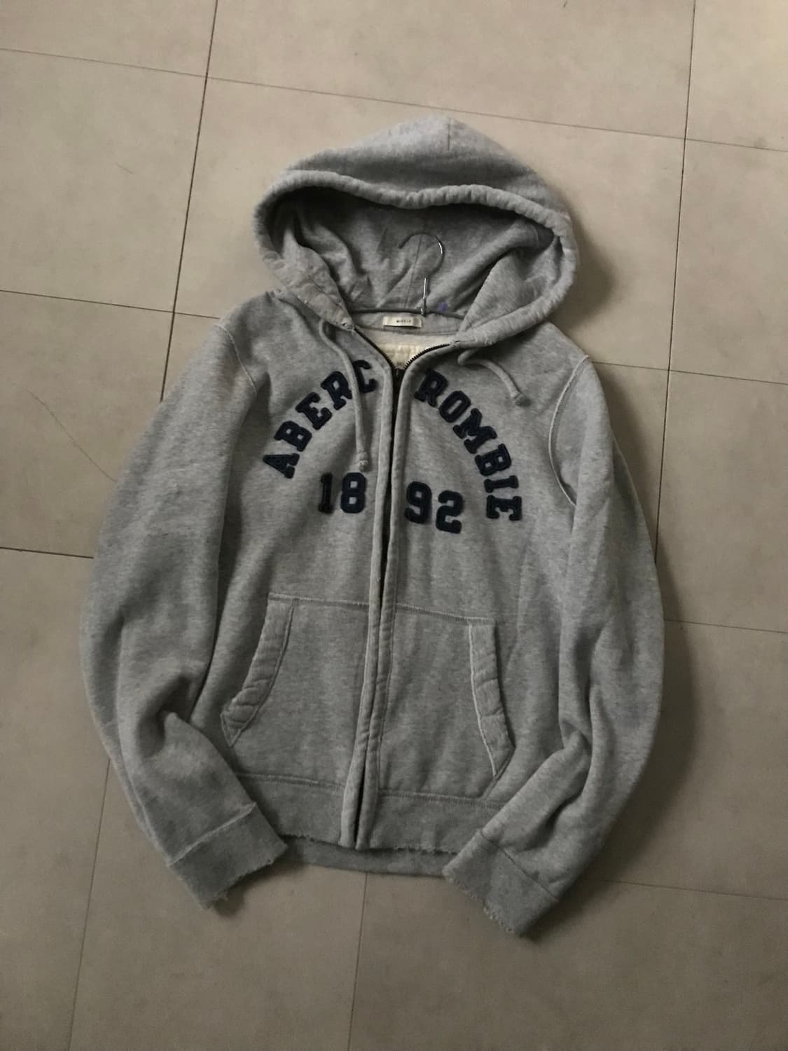 아베크롬비 그레이 네이비 후드집업 상품이미지8