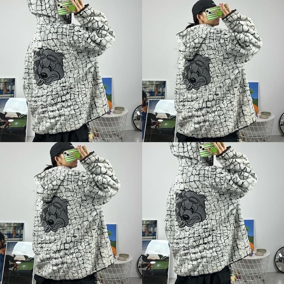 vintage fleece zip-up 상품이미지4