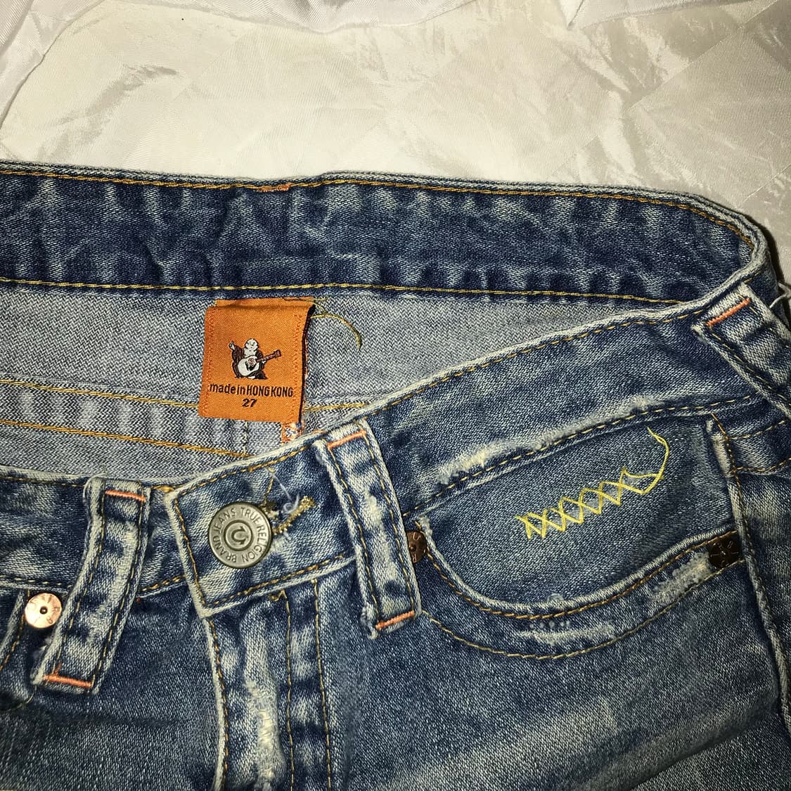 True Religion 트루릴리전 데님 미니스커트 상품이미지4
