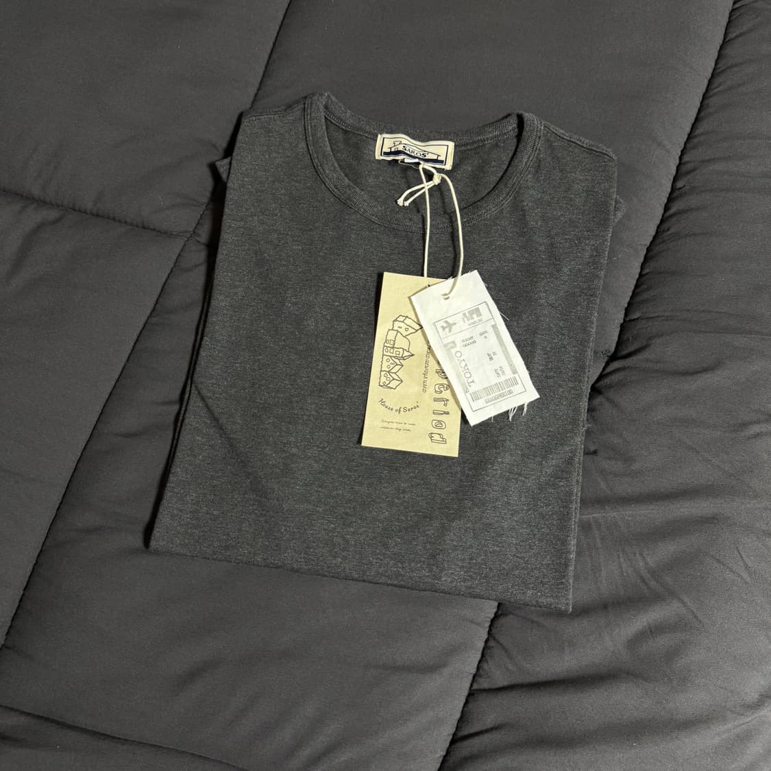 2) 사로스 빈티지 롱슬리브 차콜 상품이미지2