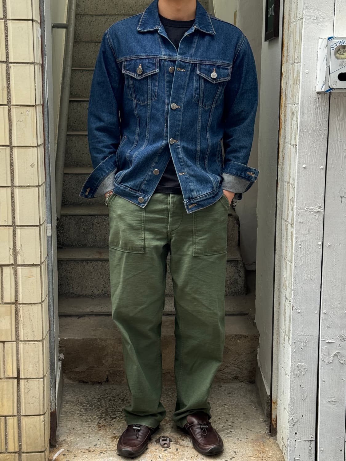 90-00s 파일럿 스누피 데님 자켓(O80) 상품이미지3