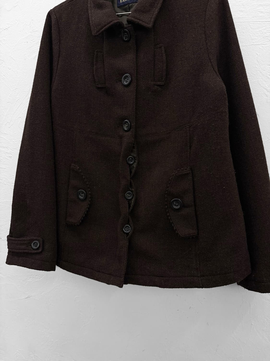 east boy 버튼 울 자켓 상품이미지3