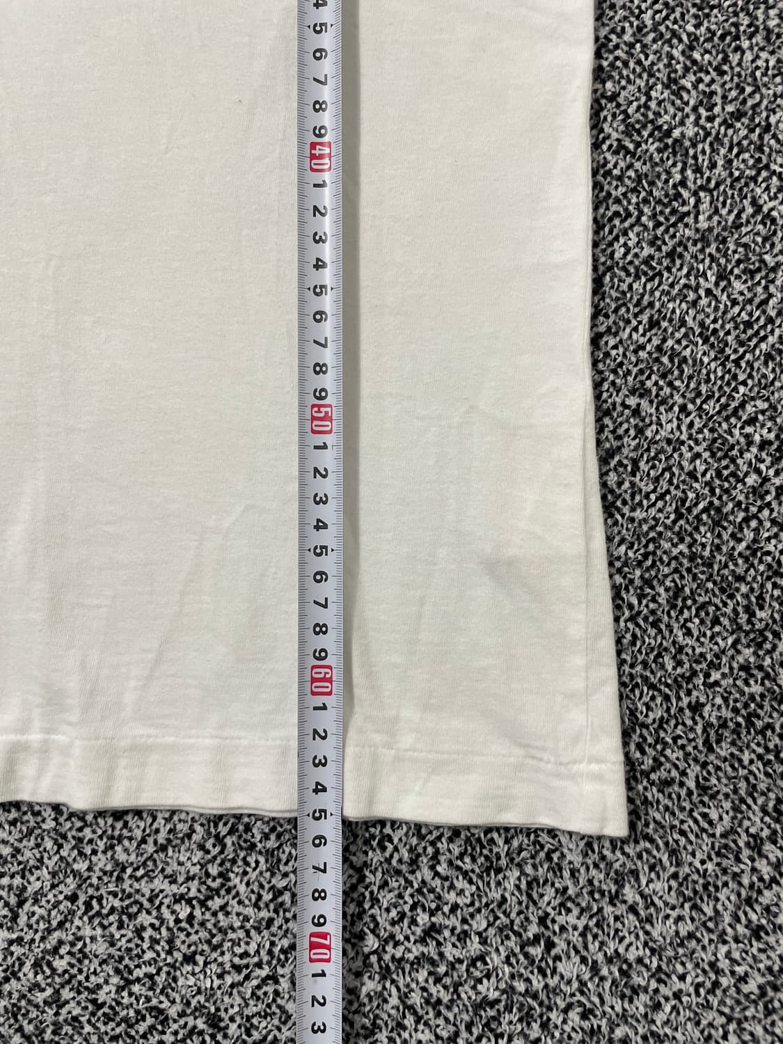 빈티지9. 꼼데가르송 플레이 하트 와펜 반팔 티셔츠 반소매 화이트 상품이미지6