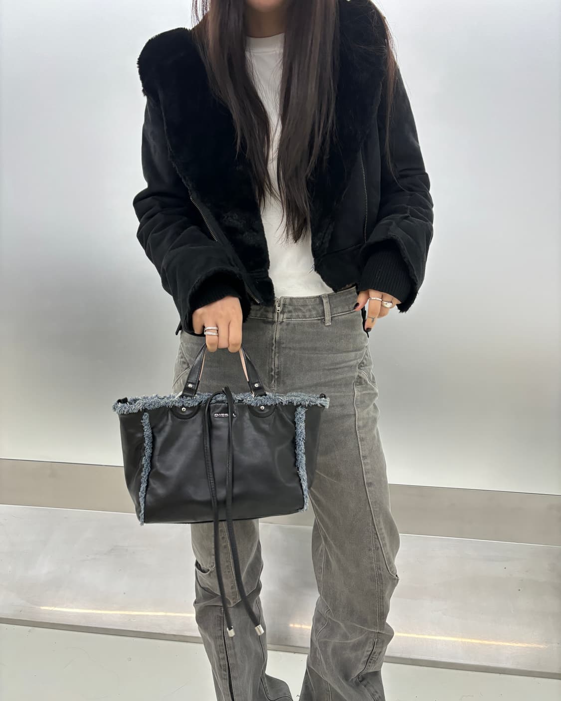 Diesel denim 2way bag 상품이미지5