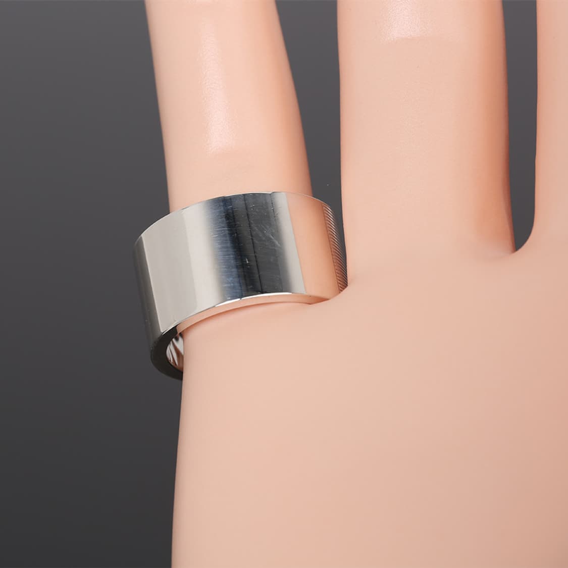 구찌 실버반지 G 컷아웃 와이드 반지 G로고 실버링 17호 상품이미지7