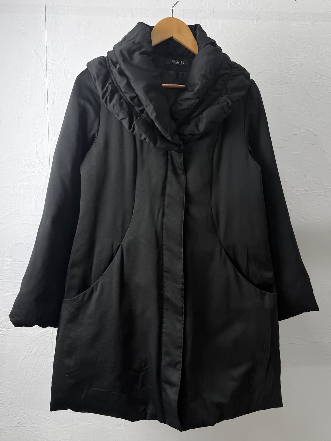 히로코 비스 셔링 숄 칼라 자켓 상품이미지2