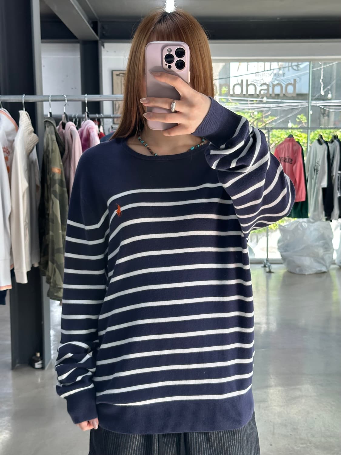 폴로랄프로렌 피마코튼 스트라이프 니트 상품이미지3