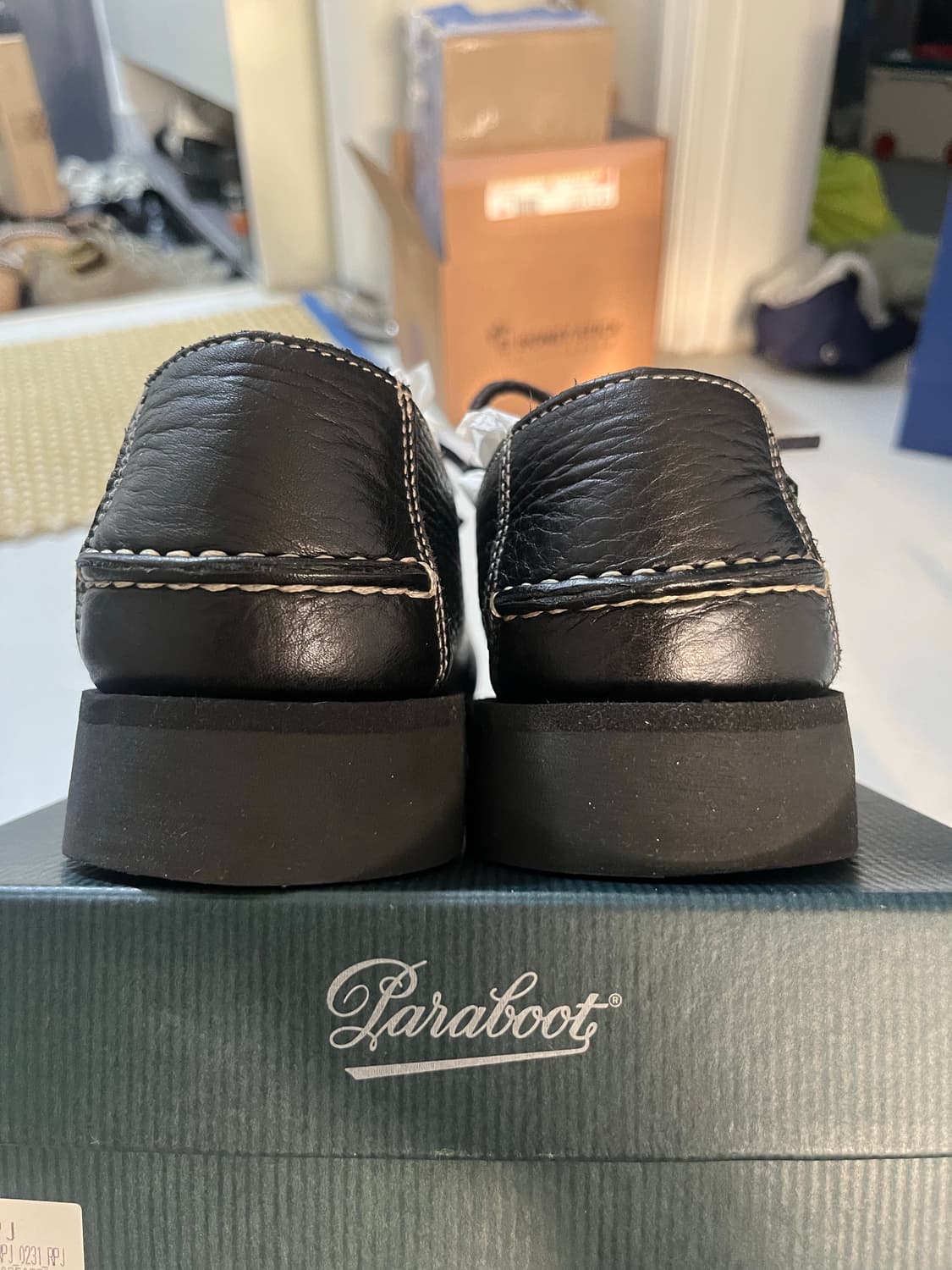 [UK6.5] 파라부트X캡틴선샤인 / 도밍구 블랙 그레인레더 상품이미지3