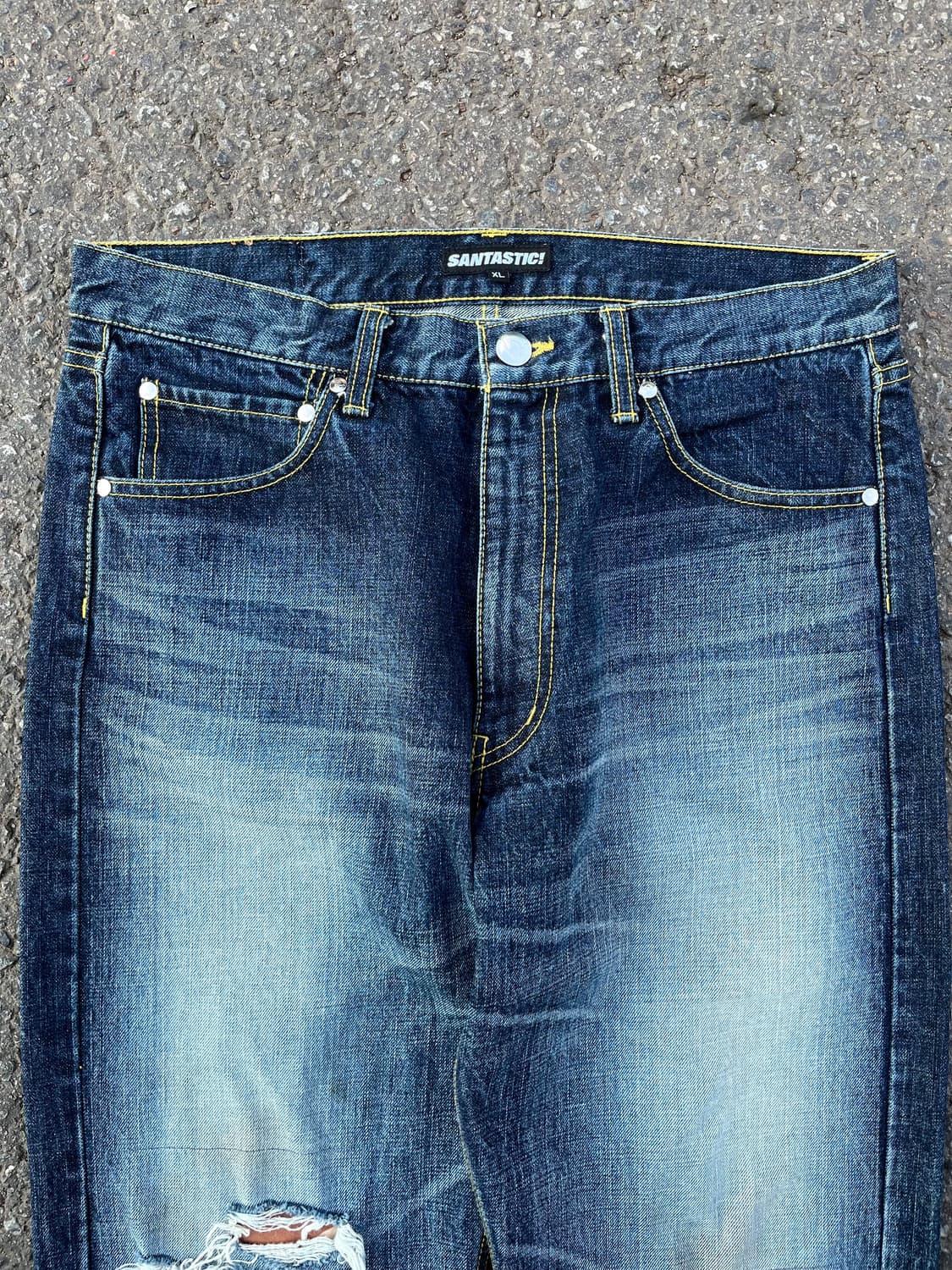 SANTASTIC! saru logo denim pants 🇯🇵 상품이미지5