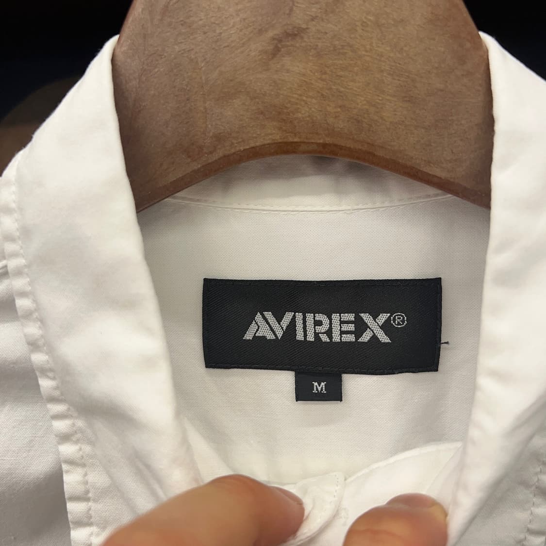 아비렉스 AVIREX USA 스몰 로고 화이트 반팔 셔츠 상품이미지6