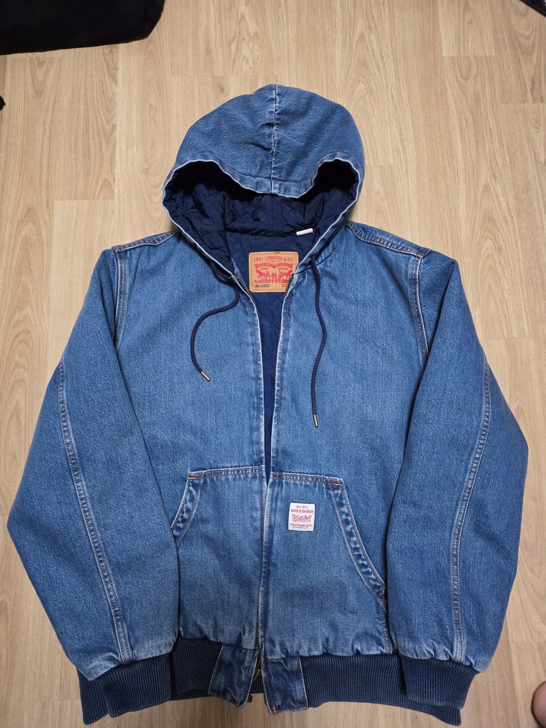 리바이스 데님 후드 집업 워크 자켓 M 상품이미지1