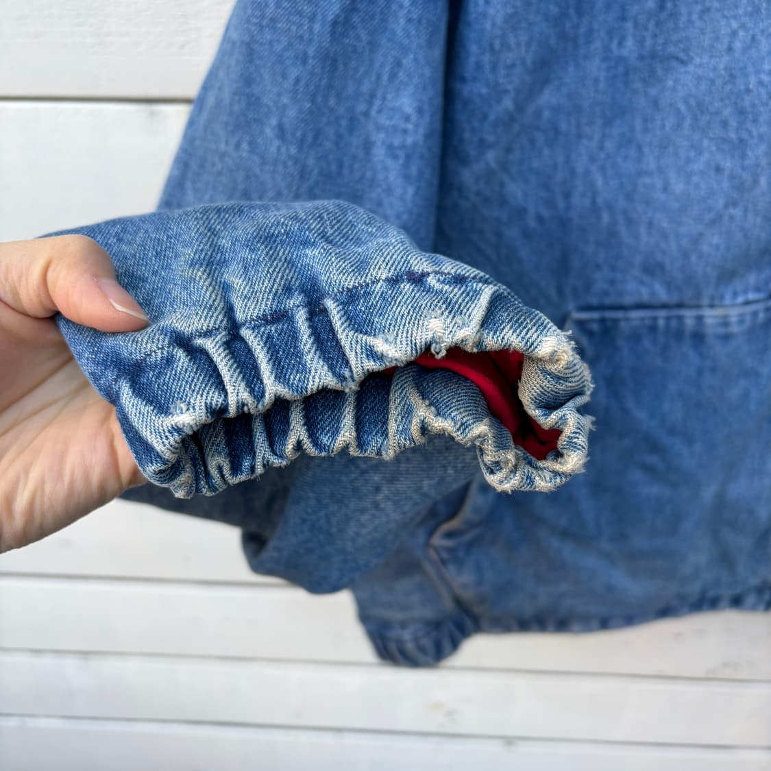 Polo 폴로 8~90s made in usa 베이포트 데님 자켓 상품이미지4