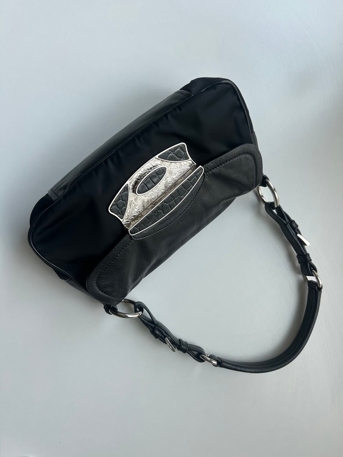 📸오픈특가!!)) 정품 새상품 프라다 블랙 아카이브 나일론 숄더백 상품이미지2