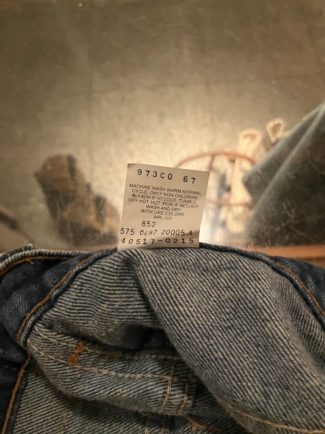 90s USA 빈티지 리바이스 517 오렌지탭 부츠컷 데님 팬츠 상품이미지10