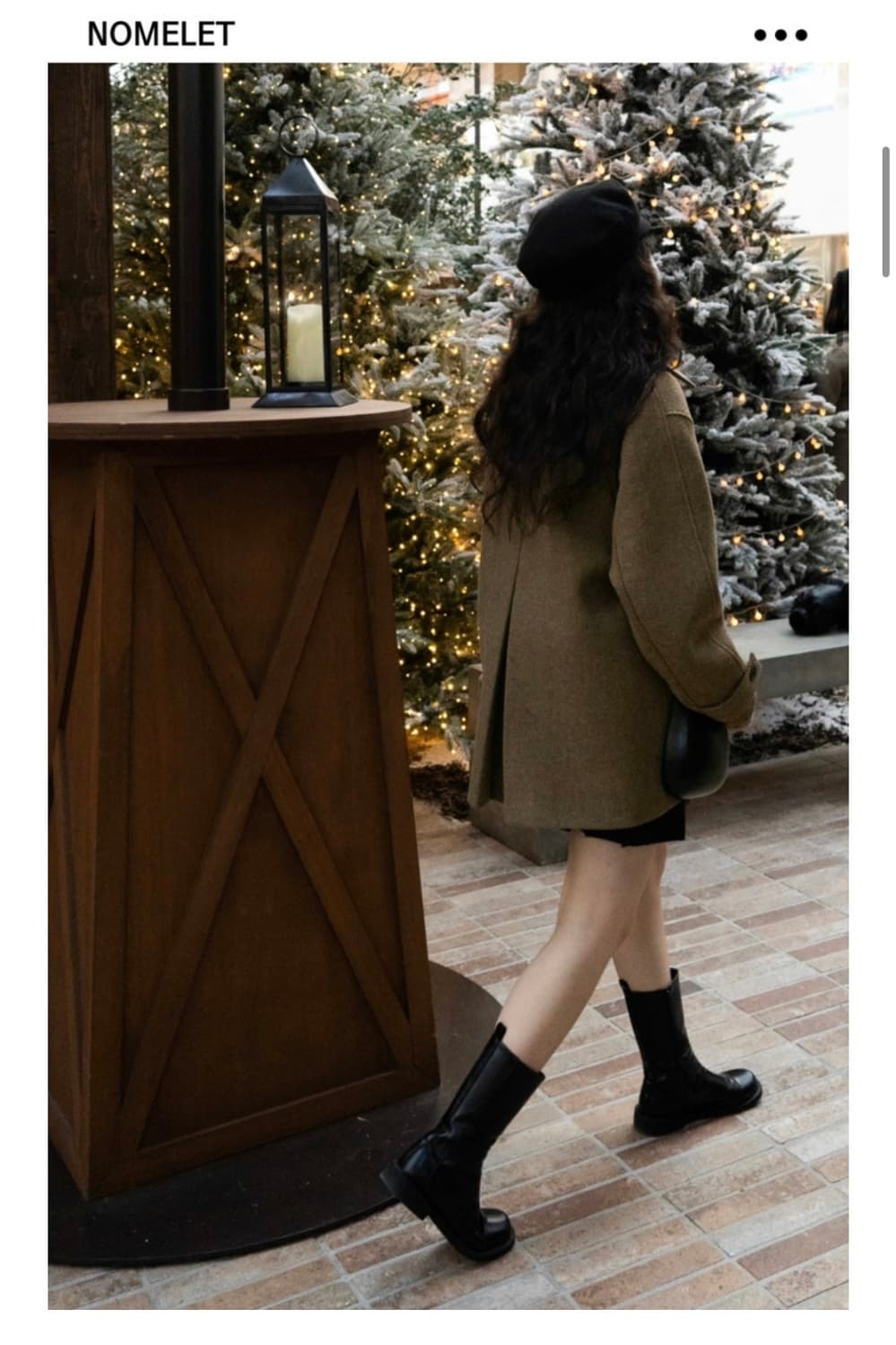 NOMELET 케이트 울 하프 코트 상품이미지2