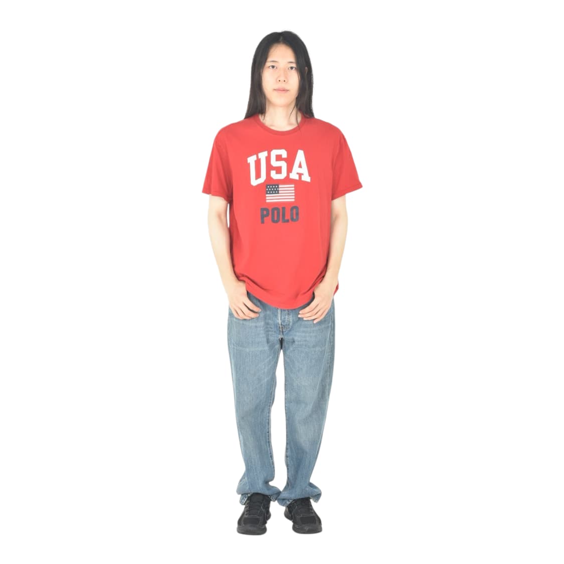 폴로 랄프로렌 신형라벨 USA 반팔티 XL N0083 상품이미지5
