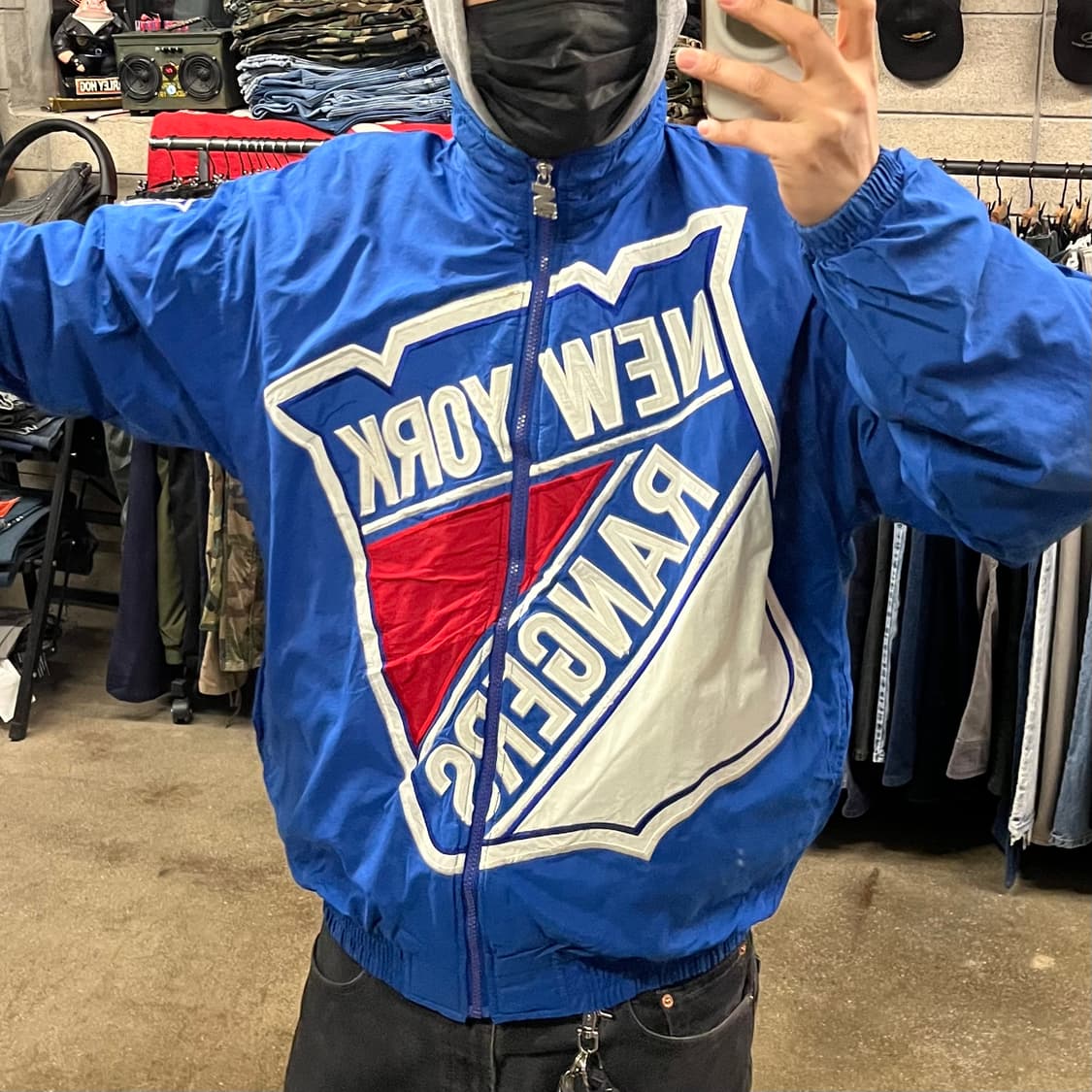 90s 스타터 NHL 뉴욕 레인저스 자켓 (105-110) 상품이미지2