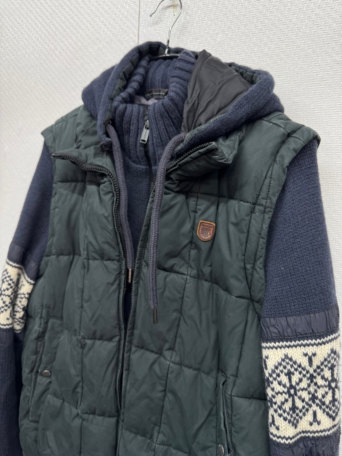 타미힐피거 데님 하이브리드 노르딕 니트 베스트 L(L) 상품이미지2