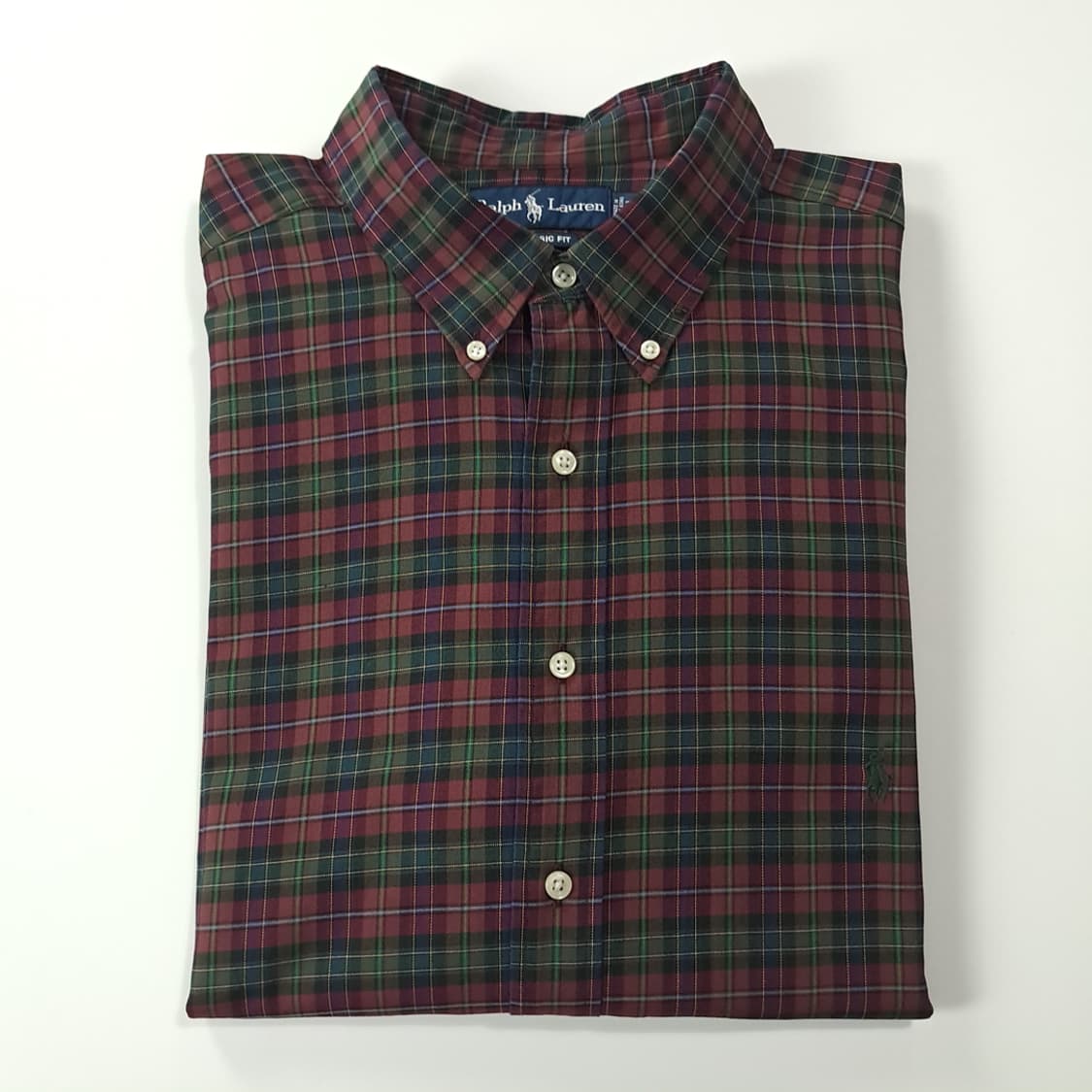 CK300 2XLT 폴로 90s 홍콩판 클래식 타탄체크 셔츠 남방 상품이미지7