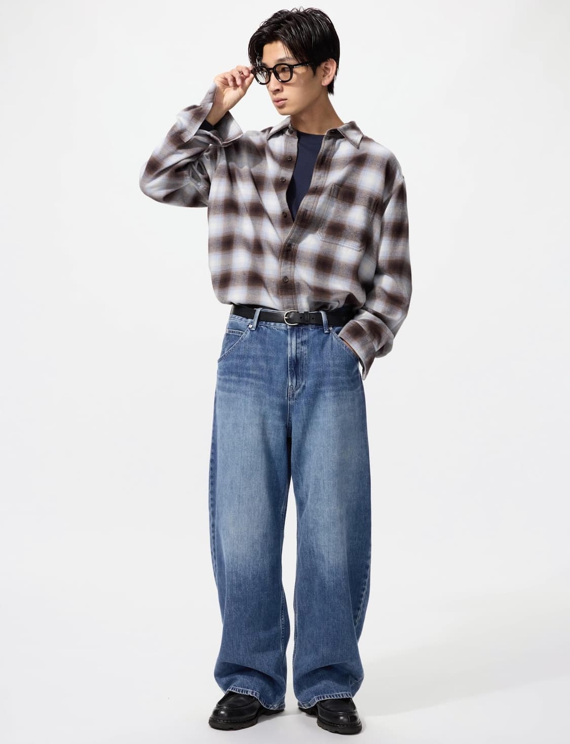 유니클로 배기커브진 Blue 25size 상품이미지2