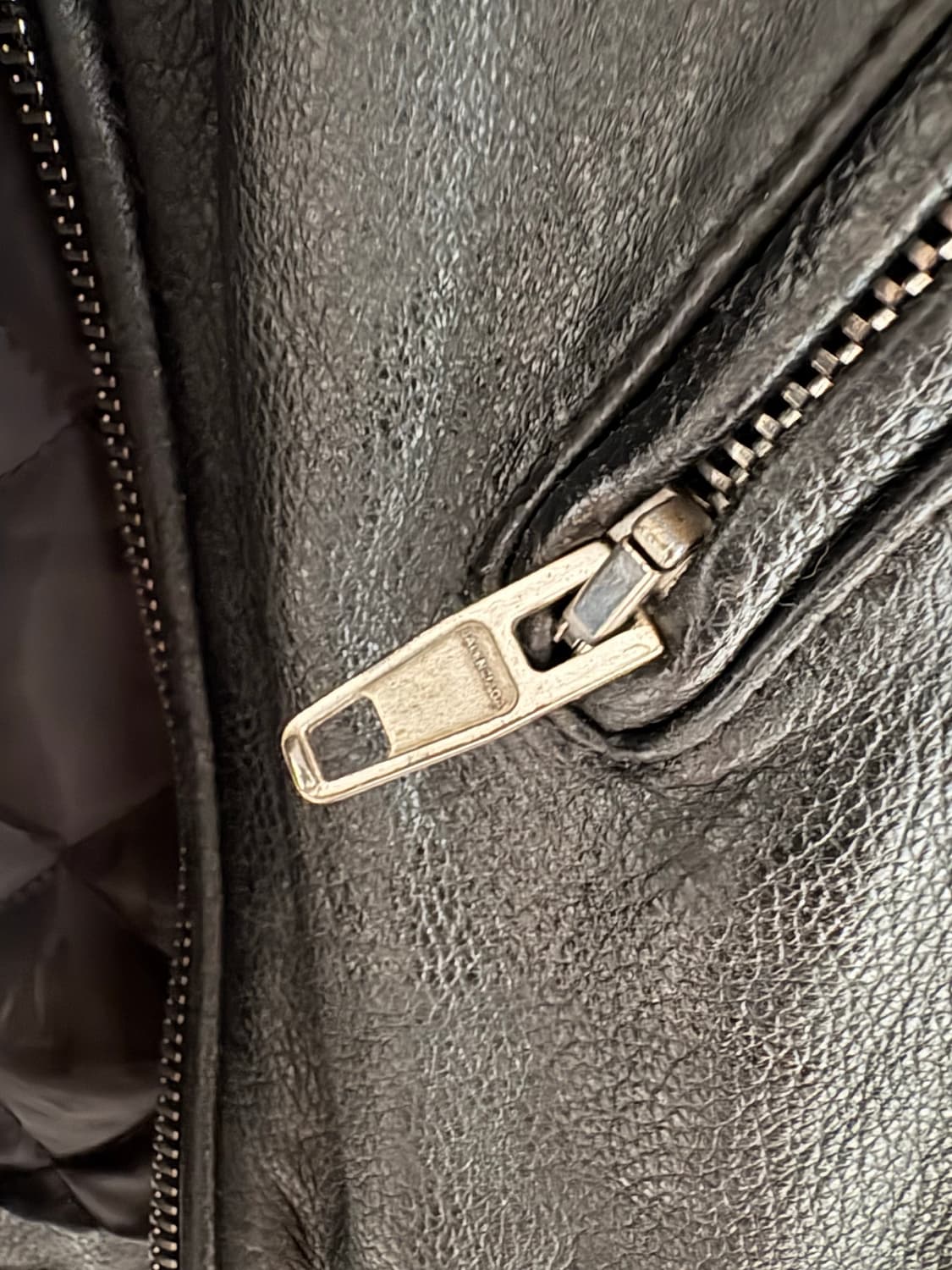 발렌시아가 암 레터링 가죽 라이더 자켓 상품이미지6