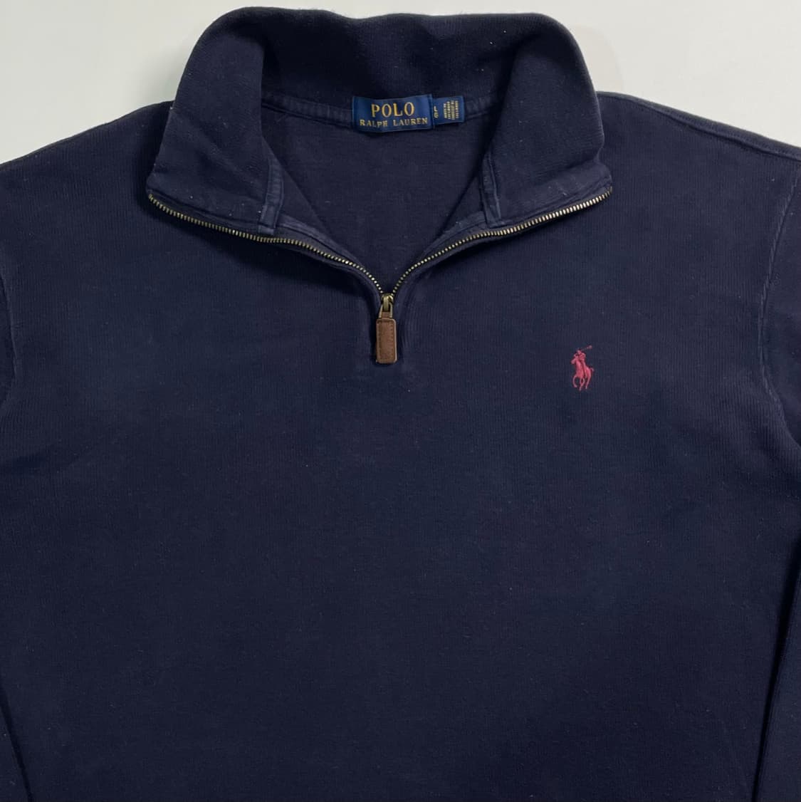 폴로 랄프로렌 네이비 반집업 상품이미지2