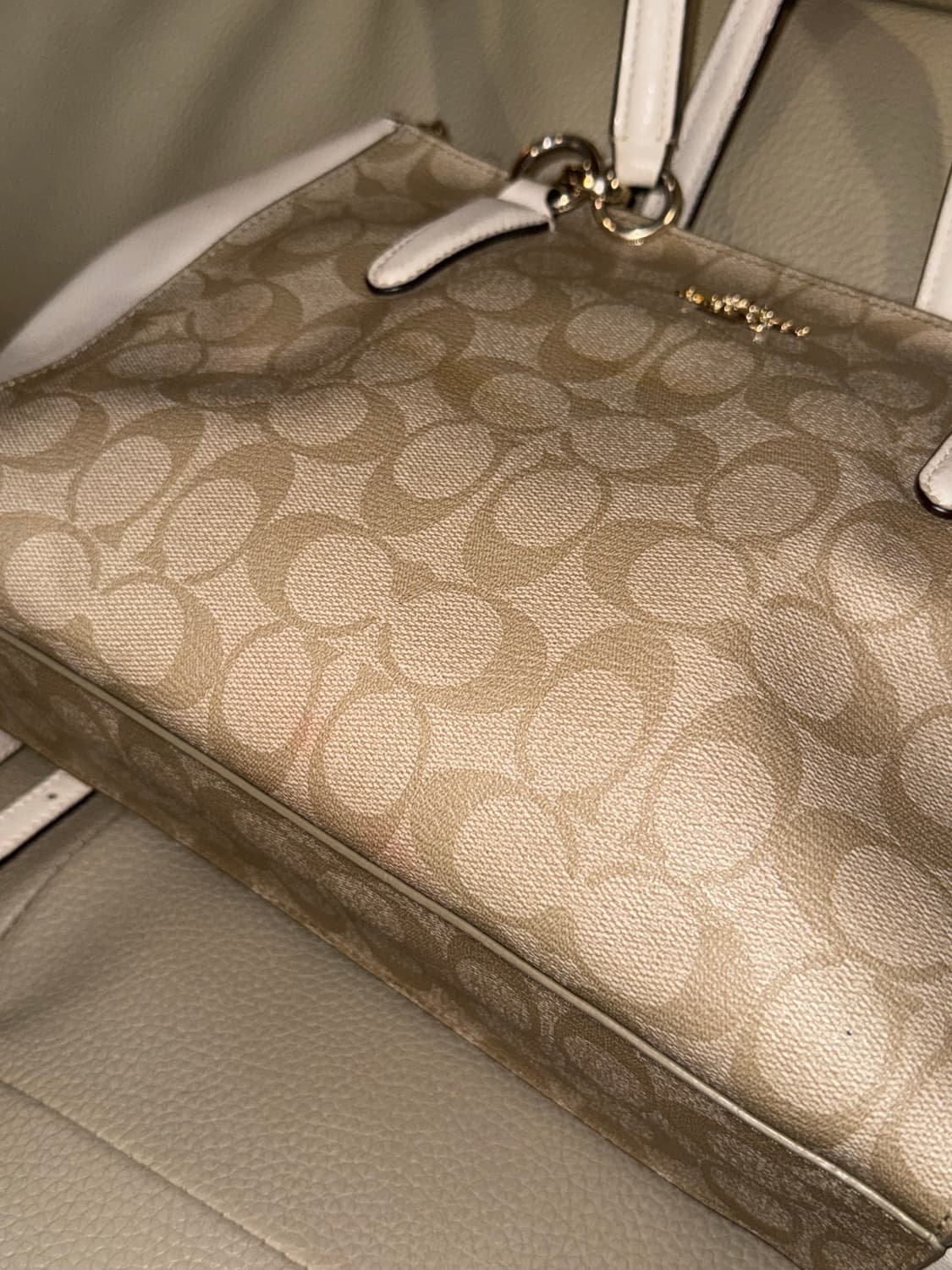 (착샷o)coach signature pattern detail bag 상품이미지3