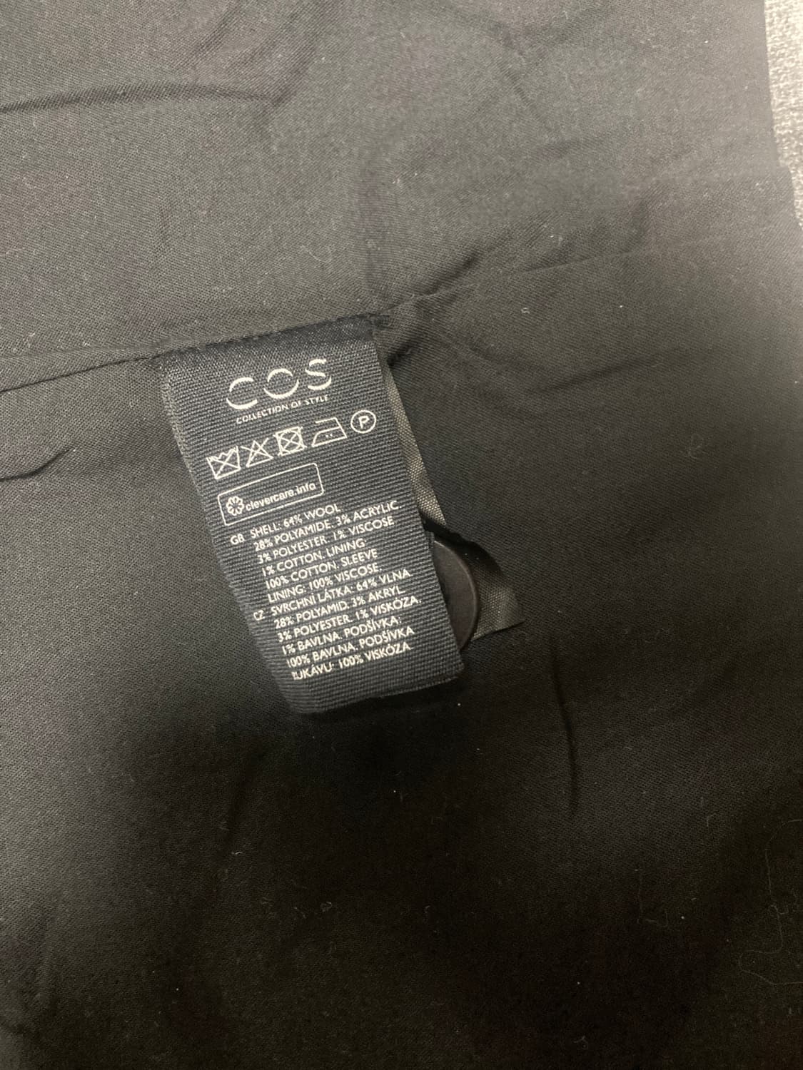 COS 체크 울 자켓 S 상품이미지4