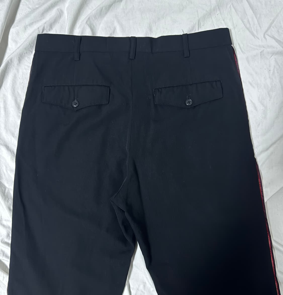 요지야마모토 ys for men 사이드라인 셀비지 울 팬츠 상품이미지4