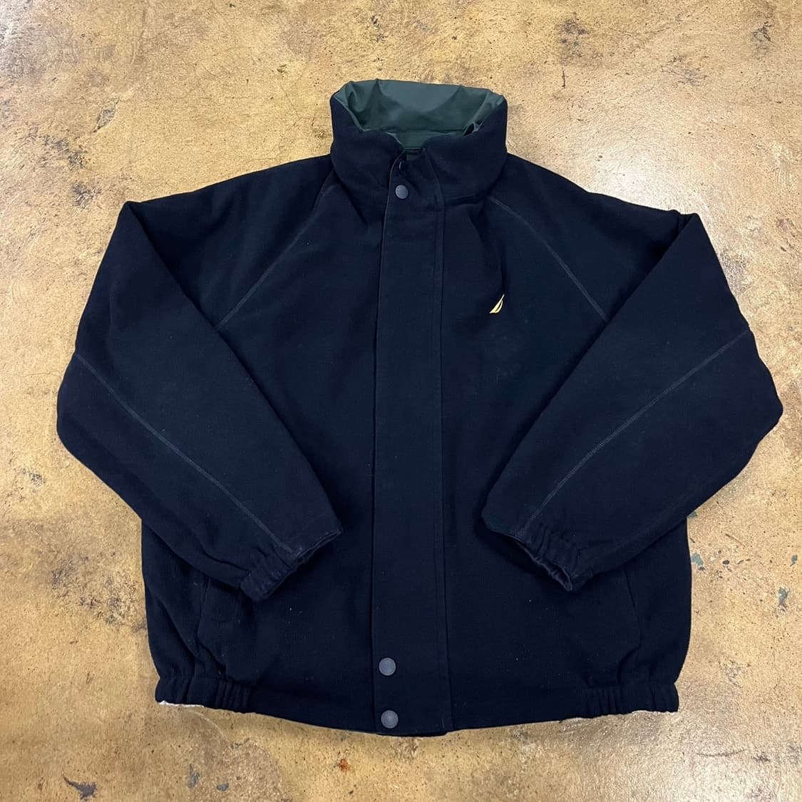 [정품] 노티카 네이비 그린 양면 바람막이 자켓 b14 상품이미지5