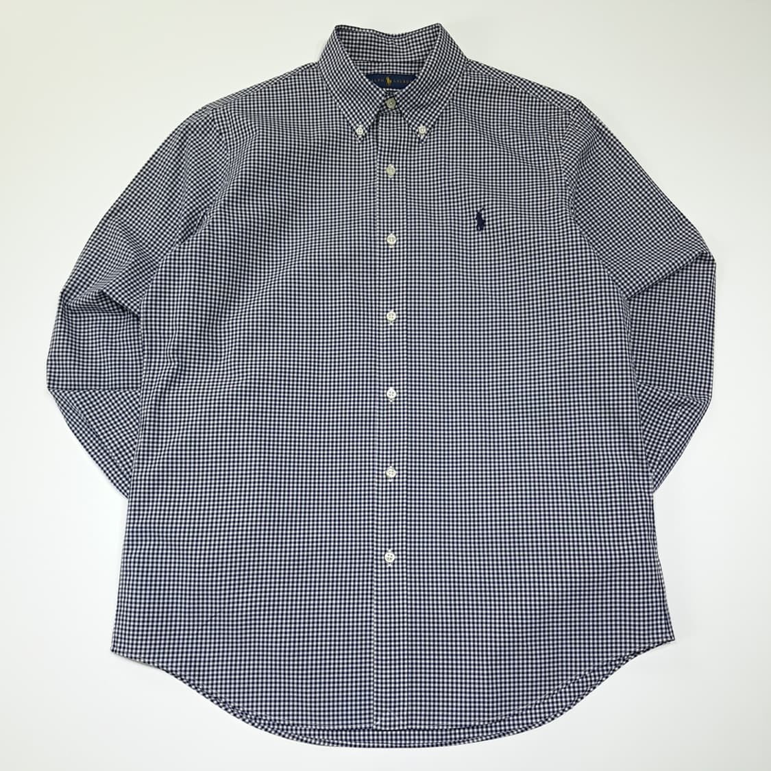 CL897 M 폴로 모던 마이크로체크 네이비 셔츠 남방 상품이미지1