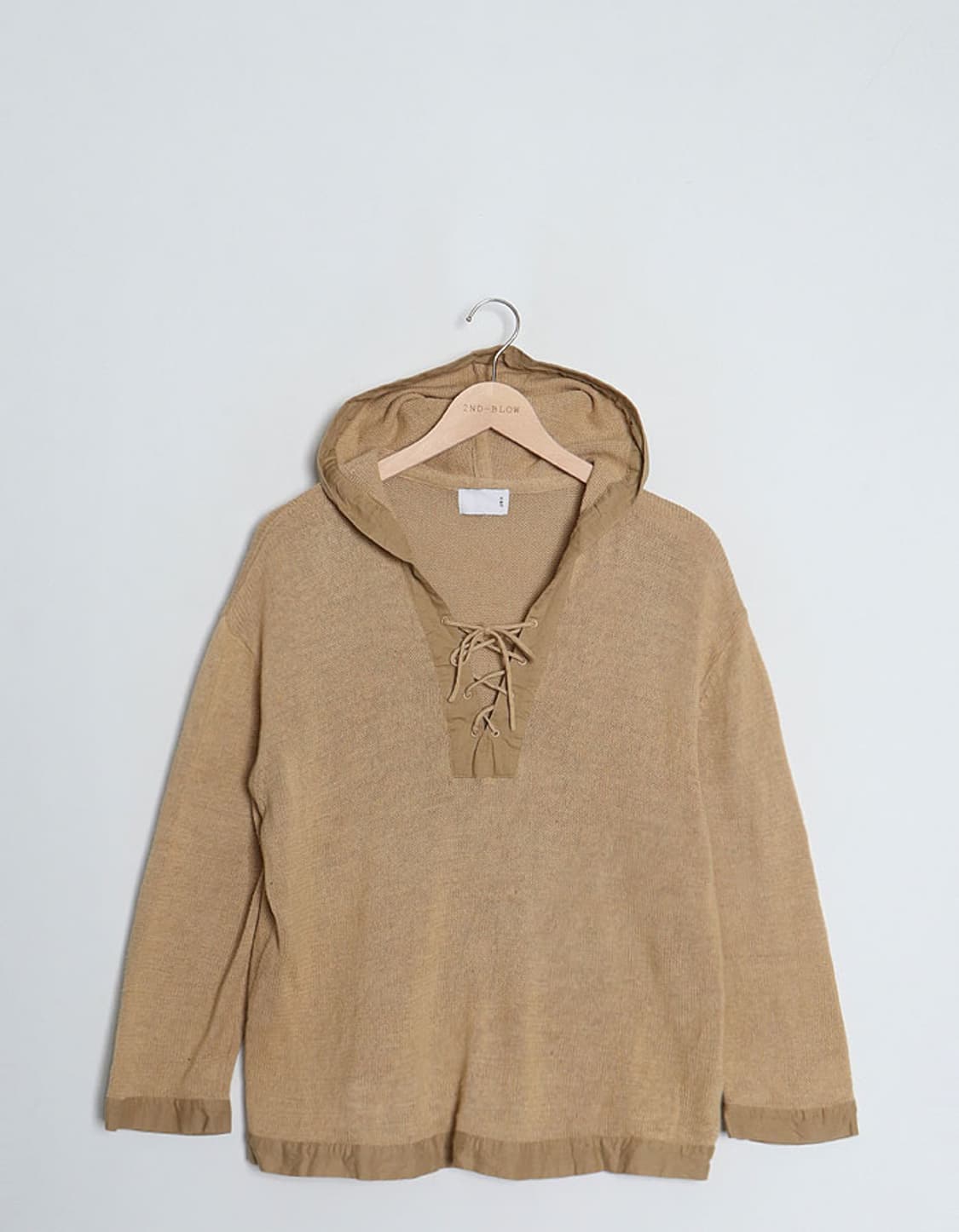  K B F LinenBlend Knit Hoodie 상품이미지1