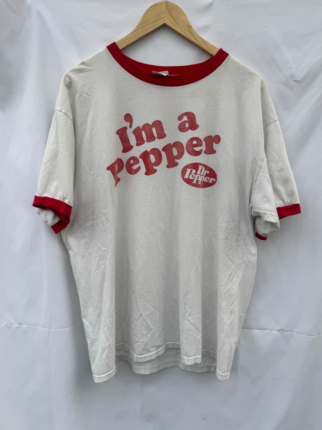 90s Dr. Pepper 빈티지 링거 반팔티셔츠 상품이미지1