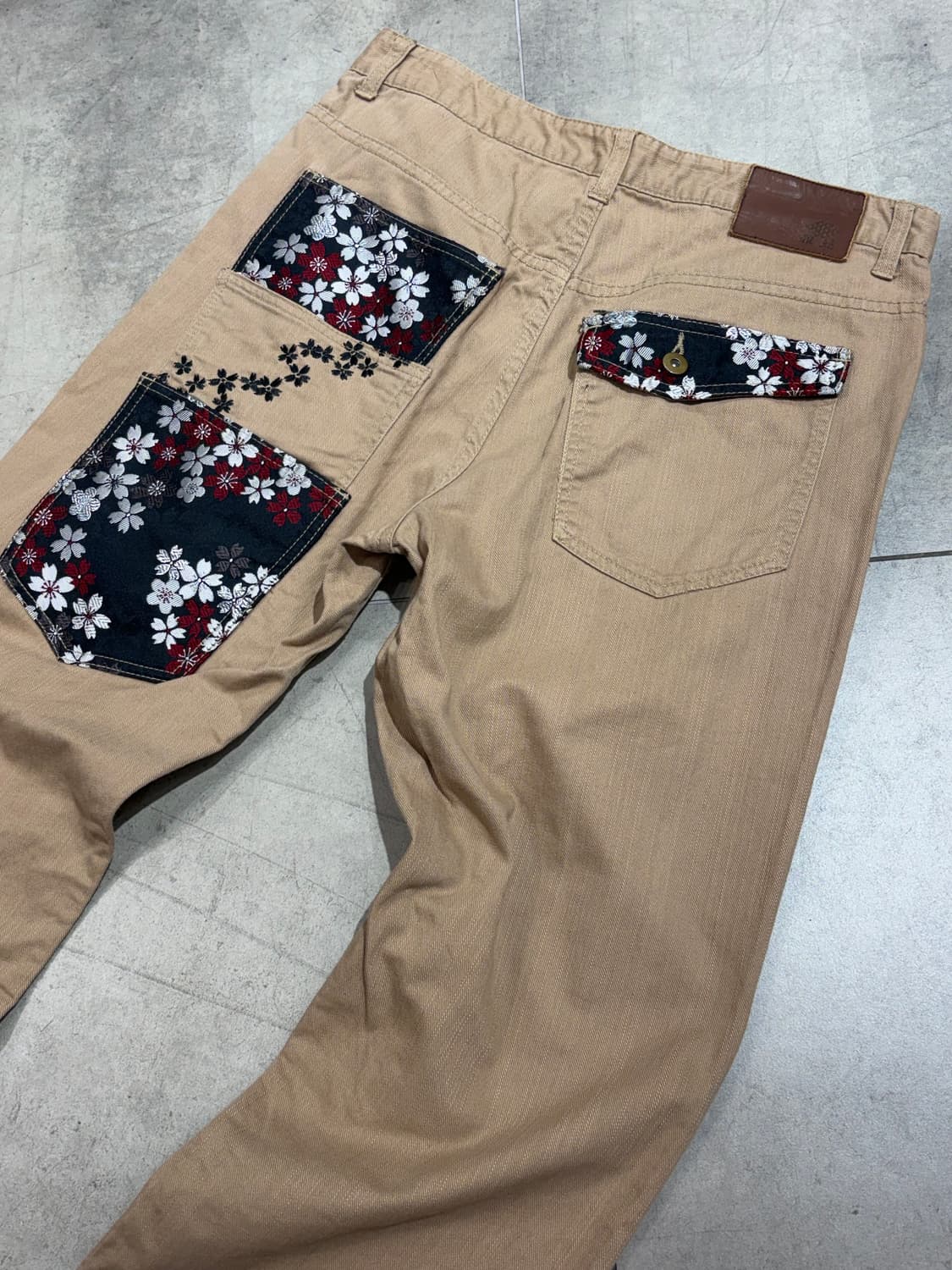 일본 오리엔탈 자수 팬츠 상품이미지5