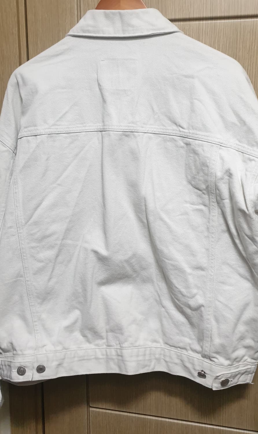 아더피츠 오버핏 트러커 데님 자켓 크림 (XXL) 상품이미지3
