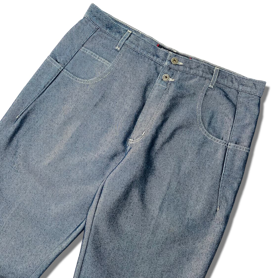 00s GUESS USA 실버 코팅 데님팬츠 상품이미지3