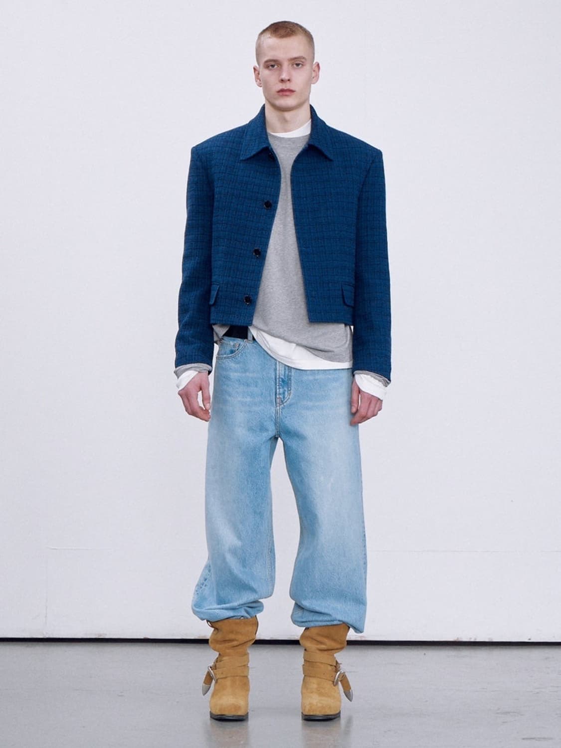 렉토 이카로 트위드 자켓 M사이즈 상품이미지1