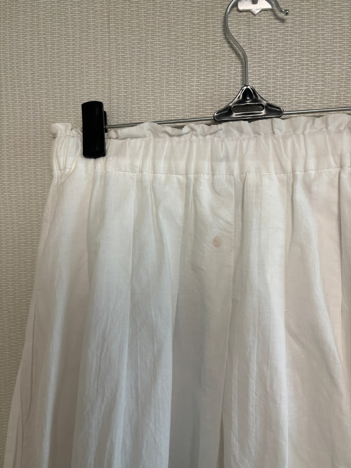 카고 밴딩 화이트 롱스커트 상품이미지6