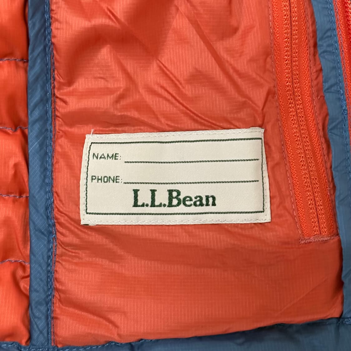 L.L.Bean 블루 경량패딩 상품이미지4
