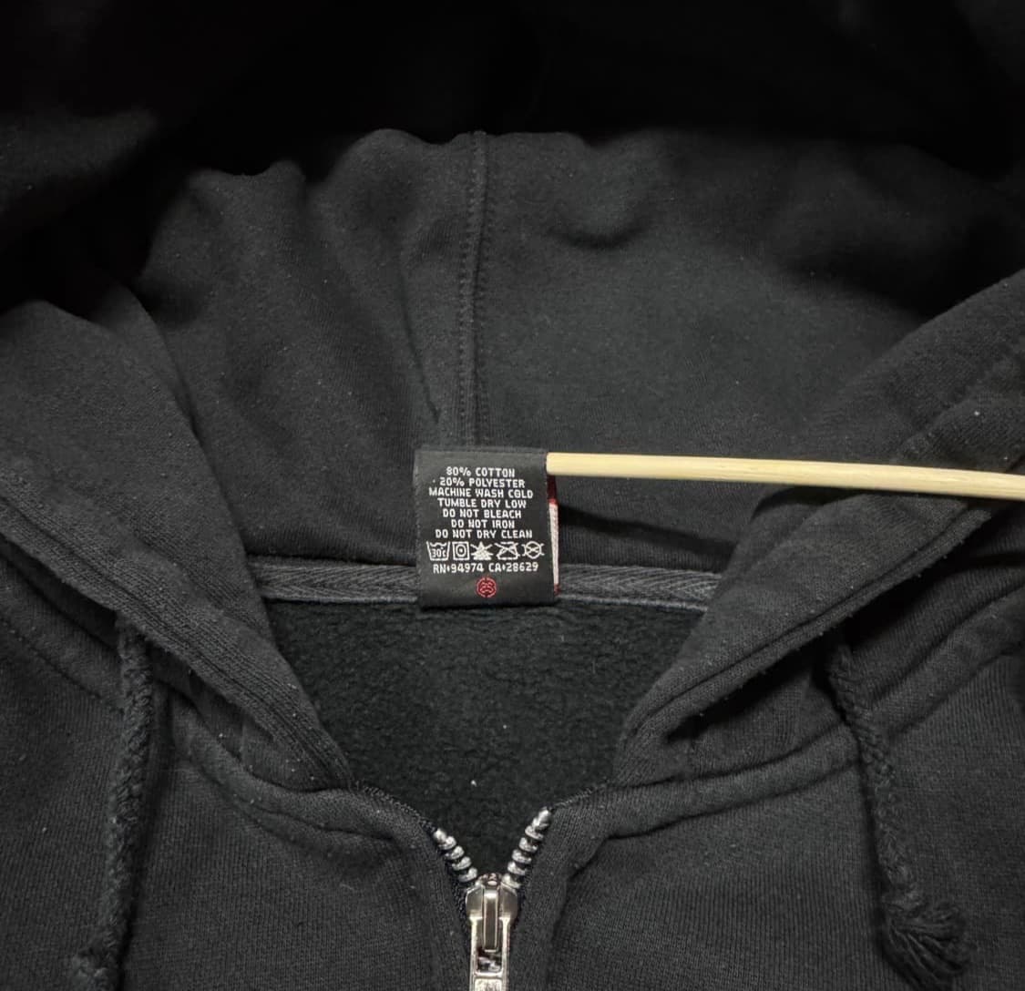 스투시 ss 로고 블랙 골드 후드집업 상품이미지7