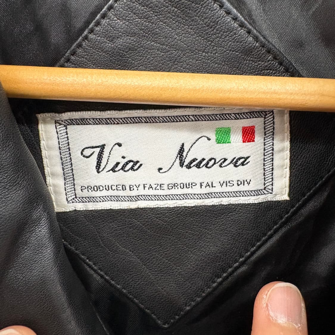 비아 누오바 블랙 양가죽 자켓 남/L 상품이미지4