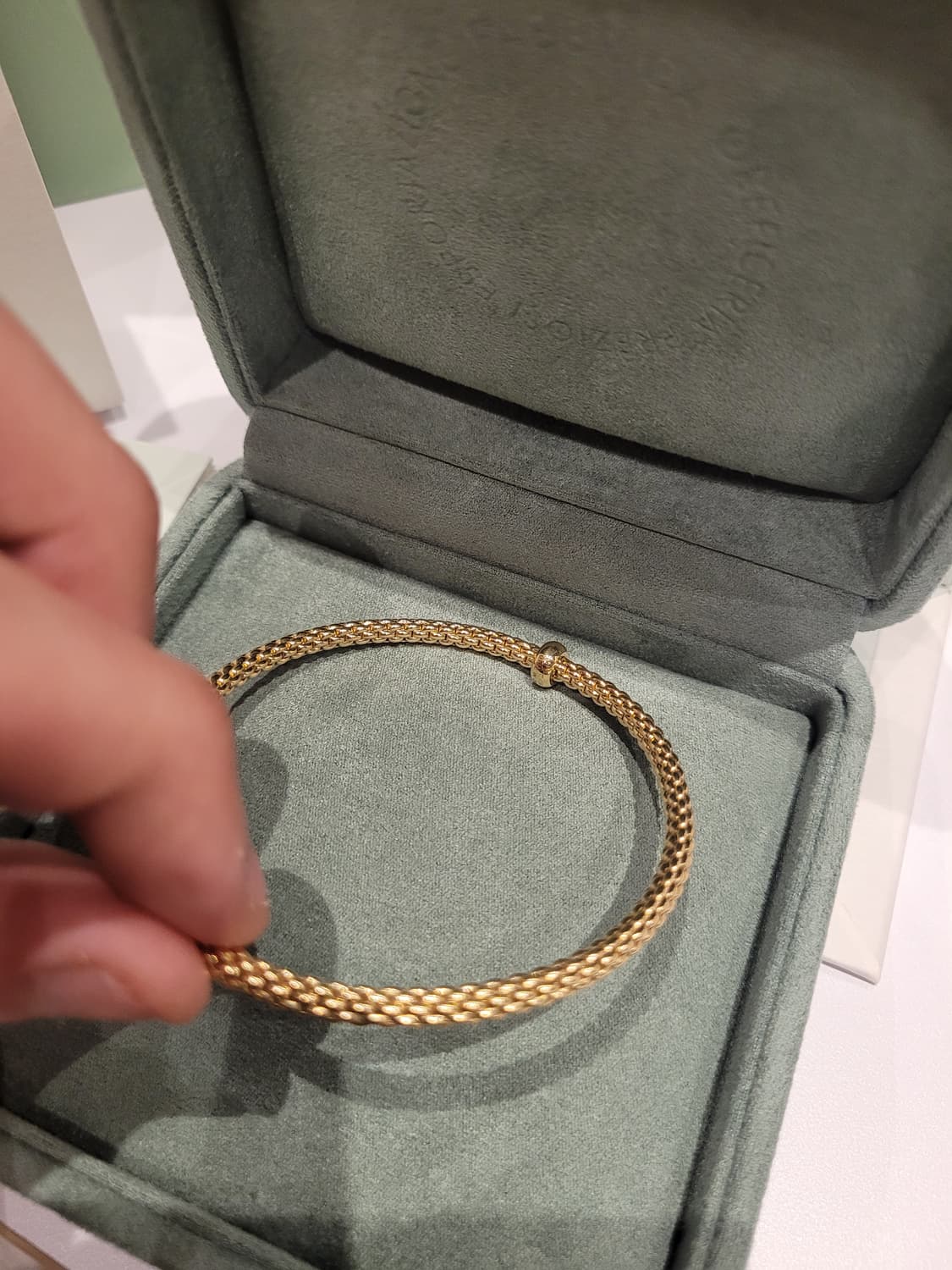 (새상품,풀구성) 포페 18k 화이트 다이아몬드 플렉스잇 브레이슬릿 팔찌 상품이미지3