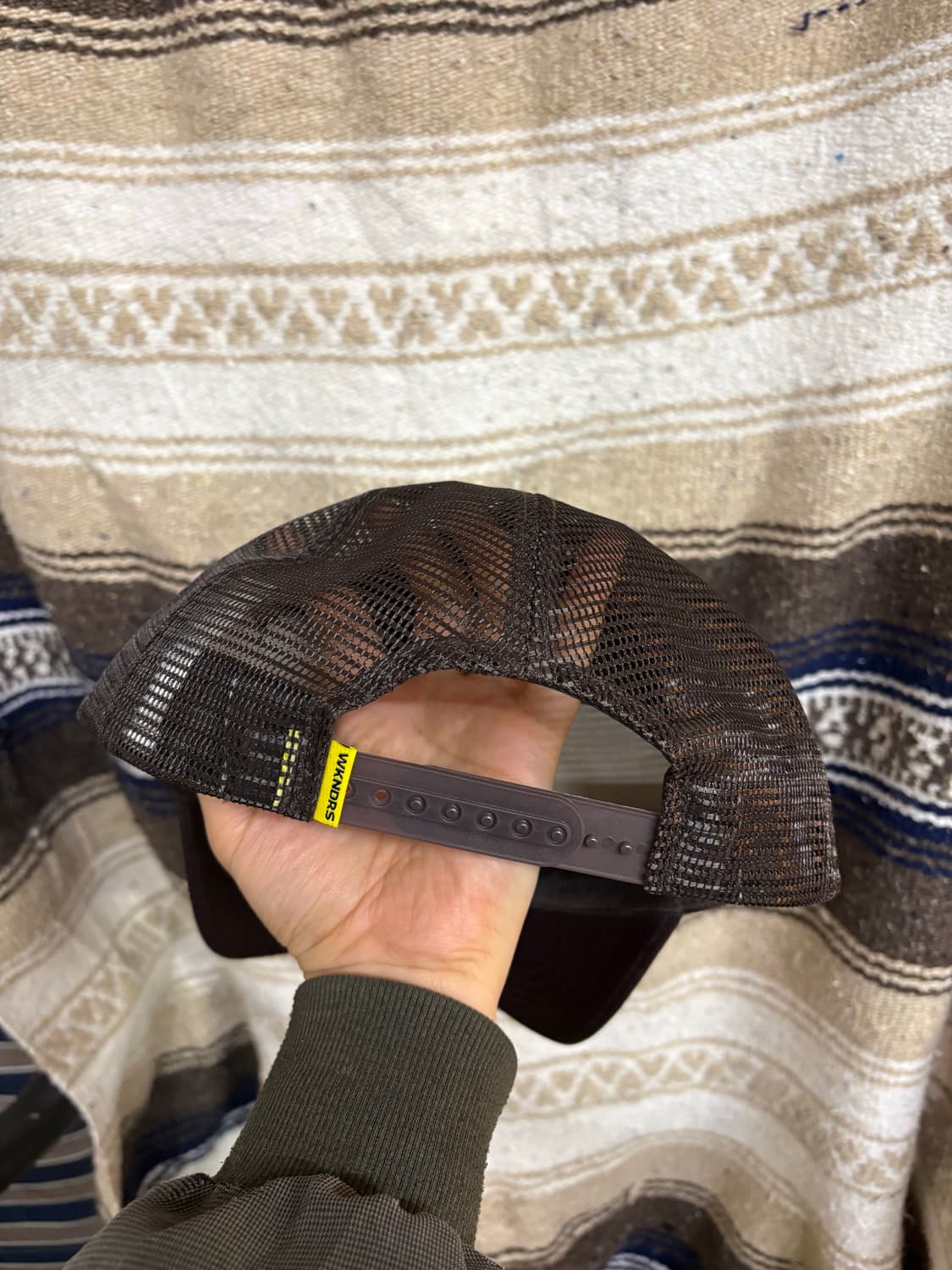 위캔더스 브라운 메쉬 트러커캡 상품이미지3