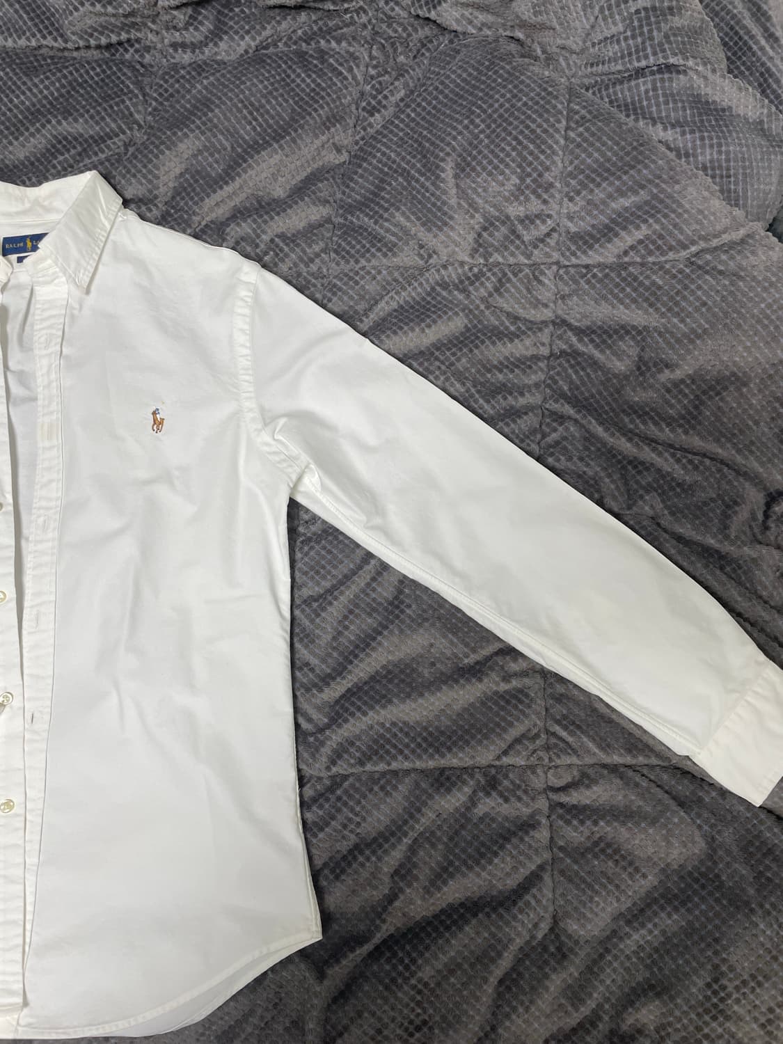 폴로 아이코닉 옥스포드 셔츠 슬림핏 M(QR정품) 상품이미지4