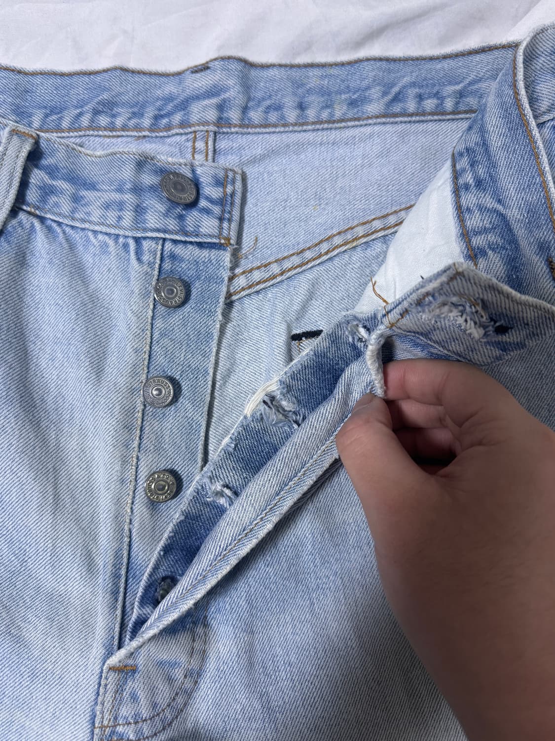 80s usa 리바이스 501 66 후기 셀비지 데님 쇼츠 상품이미지5