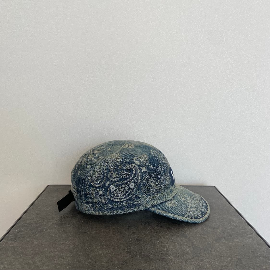 슈프림 반다나 워시드 데님 박스로고 캠프캡 모자 상품이미지3