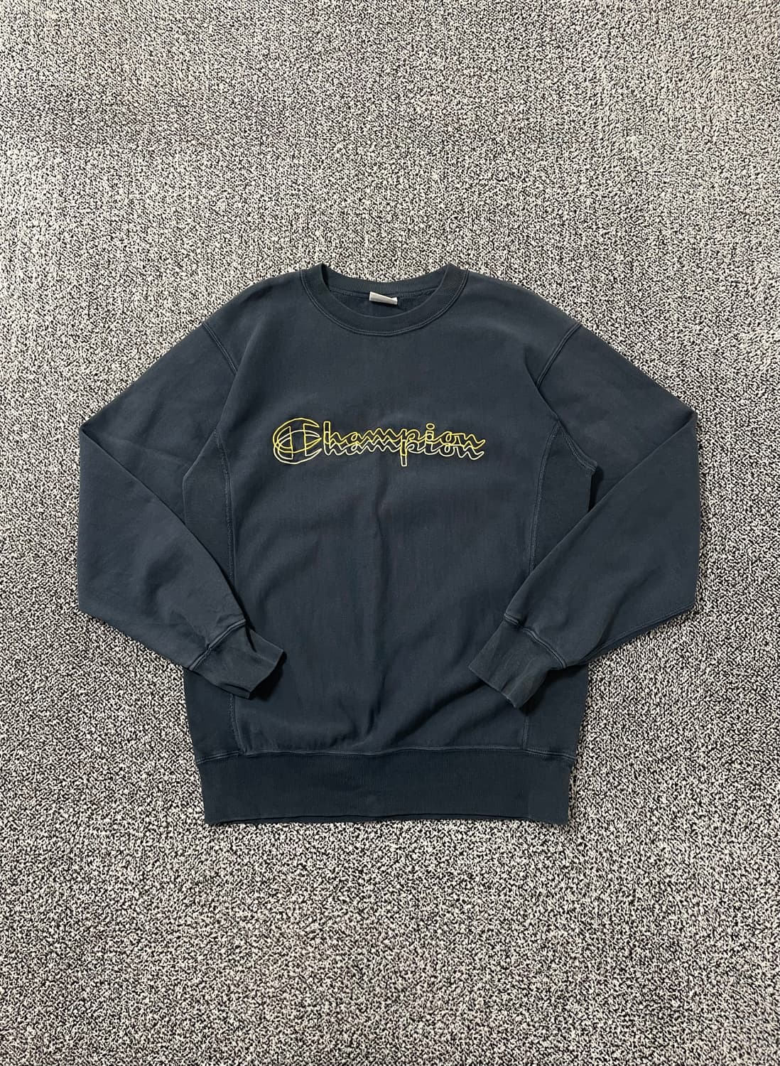 빈티지9. 일본빈티지 챔피온 리버스위브 로고 맨투맨 스웻셔츠 네이비 상품이미지1